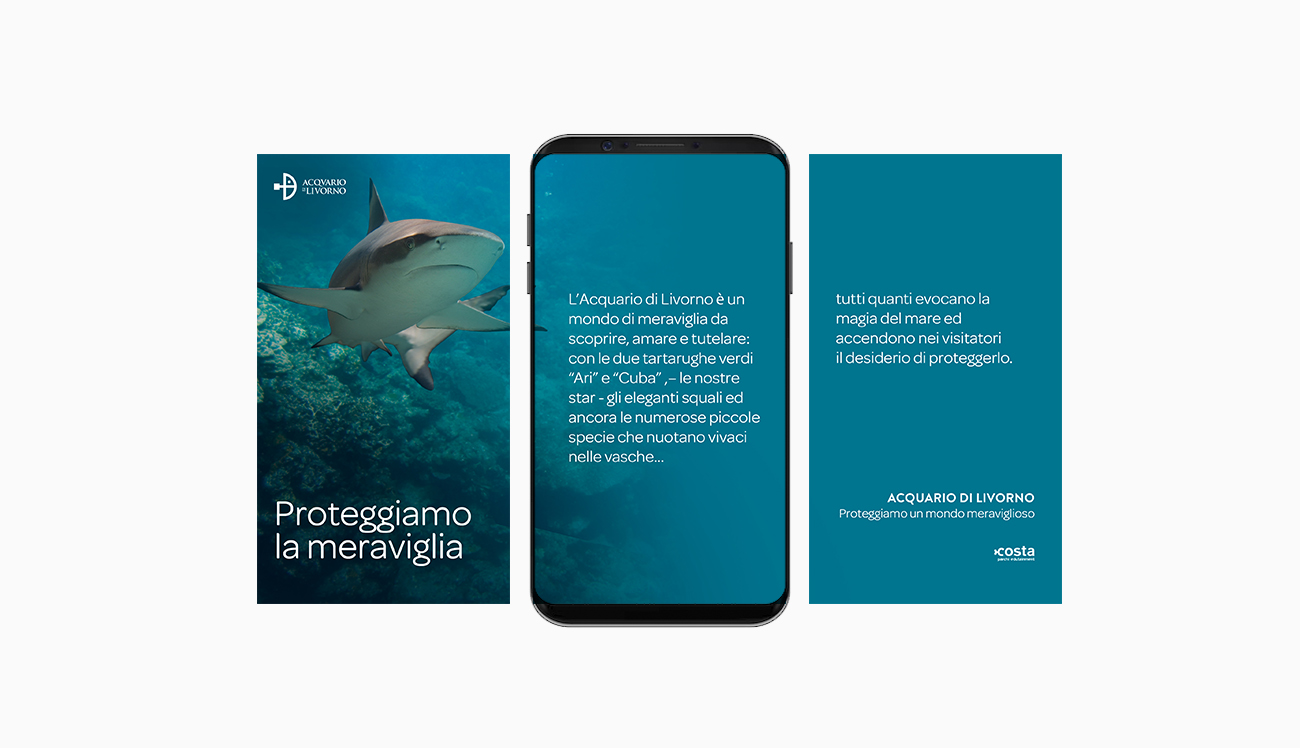 Campagna pubblicitaria 2026 Acquario di Livorno - sui social