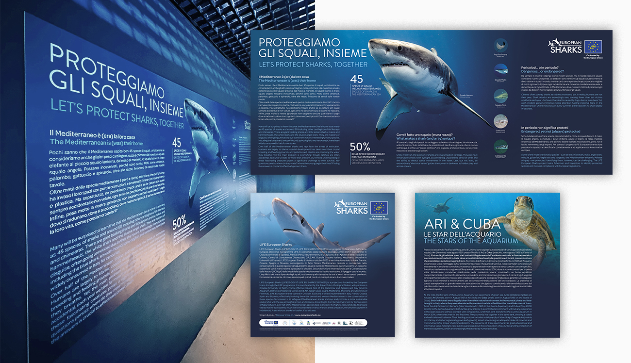 Campagna pubblicitaria 2026 Acquario di Livorno - pannellistica